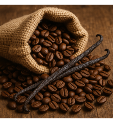 Café en grains aromatisé à...