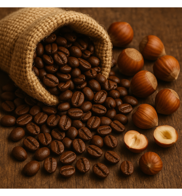 Café en grains aromatisé à...