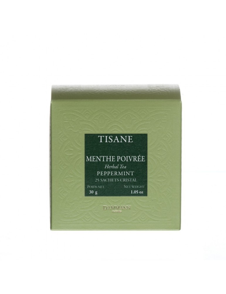 Tisane Menthe Poivrée, 25 sachets cristal Dammann