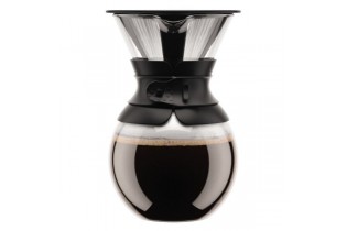 Pou Over, cafetière filtre permanent maille inox 1 litre