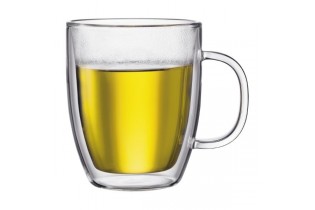 Lot de 2 Mug Jumbo en verre double paroi, BODUM 0.45 cl