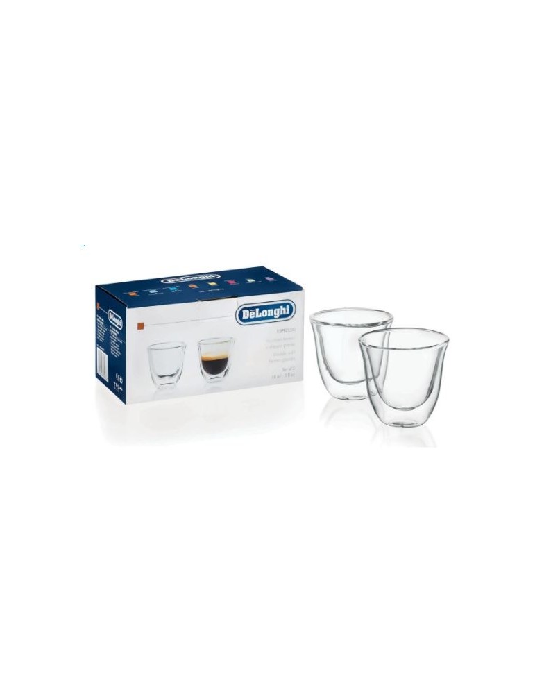 Lot de 2 tasses en verre pour expresso