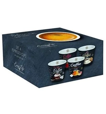 Coffret de 4 gobelets à...