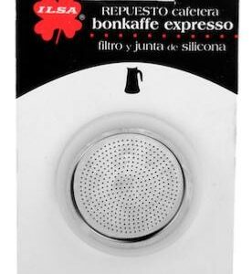 Joint pour cafetière Italiène ILSA Bonkaffe expresso 2 tasses (2 joints + 1 filtre inox) (Copie)