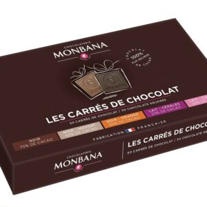 COFFRET 50 CARRES DE CHOCOLAT 5 PARFUMS