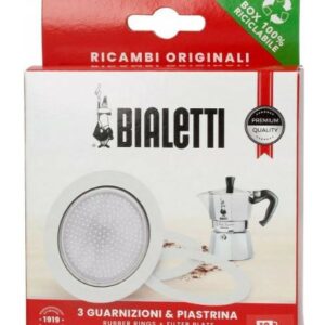 Joints pour cafetière Bialetti alu 12 tasses (3 joints + 1 filtre inox) (Copie)