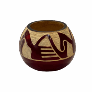 Calebasse à maté - rouge à paroi décorée (Copie)