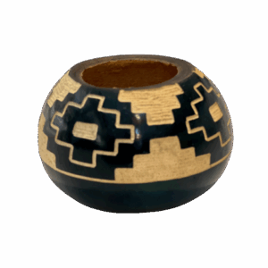 Calebasse à maté - verte à paroi décorée (Copie)