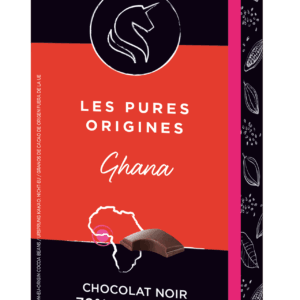 Tablette de Chocolat Noir "Ghana" 70% de cacao Monbana (Copie)