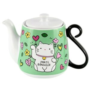 Théière HOUBA - CHAT BONHEUR - Derrière la Porte (Copie)