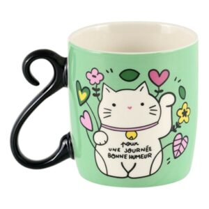 Mug HOUBA - CHAT BONHEUR - Derrière la Porte (Copie)
