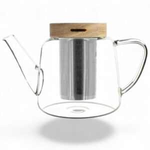 Théière en verre GUSTAVE 1 litre avec couvercle en bois de Hêtre (Copie)