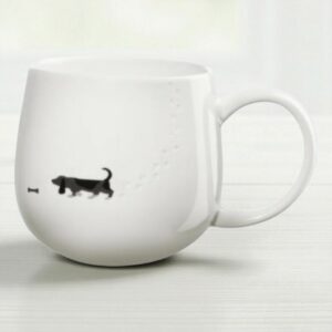 mug chien empreintes