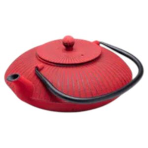 théière dammann frères fushe en fonte rouge 1,1 l