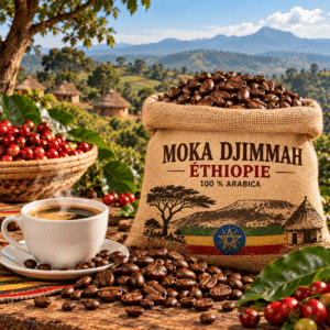 Café Moka Djimmah Éthiopie 100 % Arabica Royal Moka
