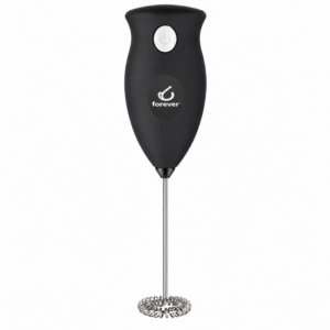 Mousseur à lait électrique noir Forever avec fouet inox