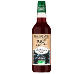 Sirop de Cassis Bio Équitable Maison Meneau bouteille 50 cl