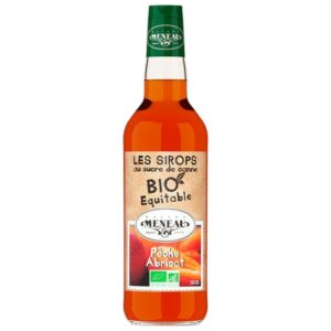 Sirop de Pêche Abricot Bio Équitable Maison Meneau 50 cl
