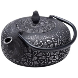 théière fonte de chine yezi 0,6 l noir/argent