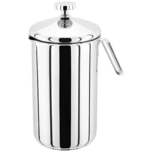Cafetière à piston Judge 8 tasses en acier inoxydable 18/10 à double paroi finition miroir