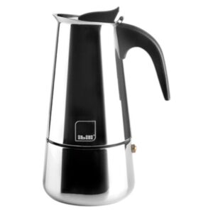 Cafetière italienne Express Ibili 10 tasses en acier inoxydable compatible induction