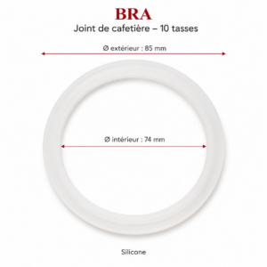 joint silicone pour cafetière italienne bra / monix 10 tasses