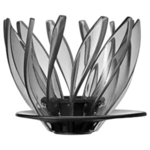 Dripper V60 Suiren noir transparent Hario 1 à 4 tasses