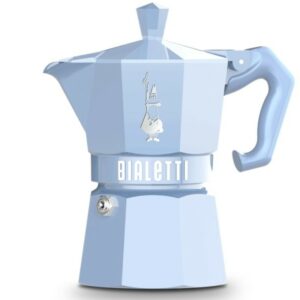 cafetiere italienne moka express exclusive bleu 3t