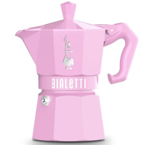 cafetiere italienne moka express exclusive rose 3t