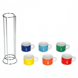 tour de 6 tasses a cafe colour bialetti