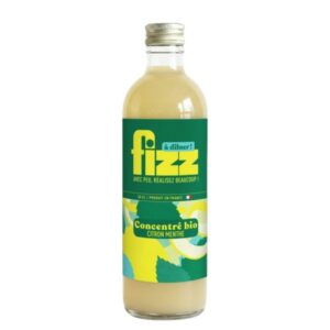 Bouteille de concentré citron menthe bio équitable Maison Meneau FIZZ 50 cl
