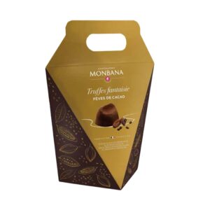 Écrin diamant Monbana de truffes fantaisie aux éclats de fèves de cacao, 50 g