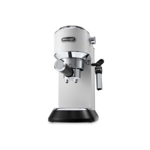 Machine expresso De’Longhi Dedica Style EC695 disponible en blanc, noir, inox et rouge