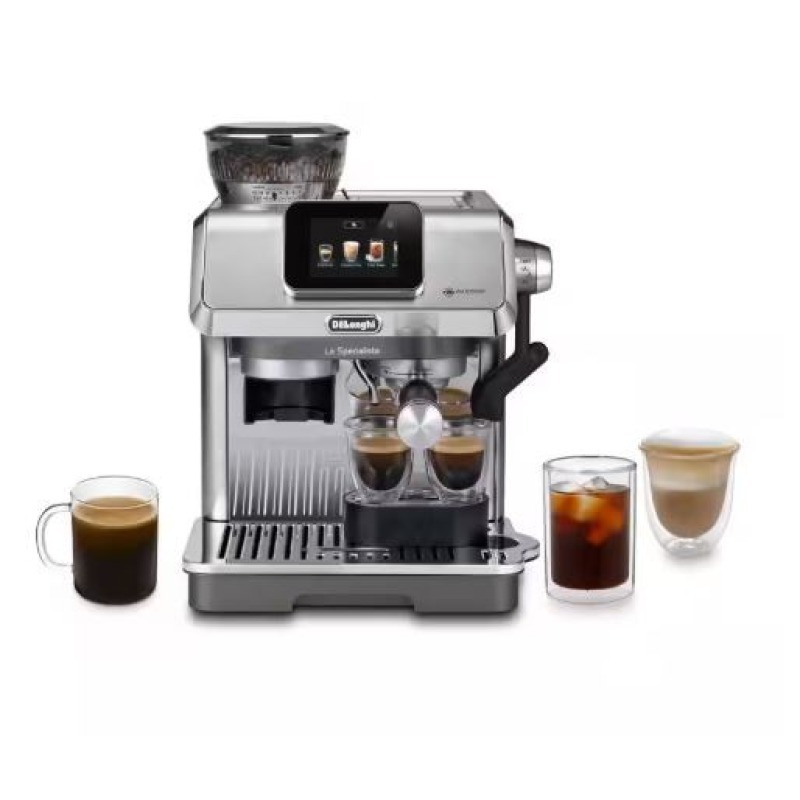 Machine expresso avec broyeur De’Longhi La Specialista Touch EC9455.M en métal avec écran tactile et buse Auto LatteArt