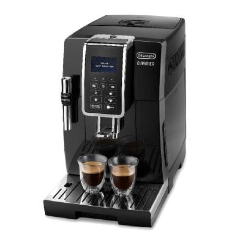 Machine à café à grains De’Longhi Dinamica FEB 3535.B noire avec buse vapeur